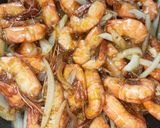 Foto langkah ke 8 dari resep Udang Saus Mentega.