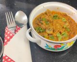 A picture of step 5 of Kadai Mushroom.