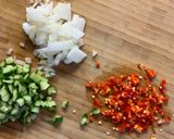 A picture of step 5 of Vietnamese Crispy Pancakes with Thai Ajard dipping sauce, Can be vegetarian too!.