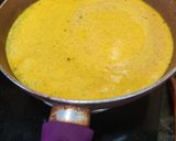 A picture of step 8 of Mooli Gajar Shalgam Kadhi.