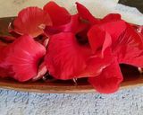 A picture of step 1 of Hibiscus-tender coconut cooler.