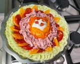 Une image de l'étape 18 de Salade complète au jambon blanc fumé, crudités et burrata.