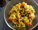 A picture of step 2 of Cabbage-Carrot Sambharo.