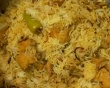 A picture of step 8 of Chicken biryani 🍗🍗.