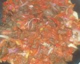 A picture of step 4 of Cous cous with liver sauce.