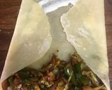 A picture of step 5 of Suji  spring roll.