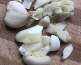 A picture of step 1 of Caesar Salad Dressing.