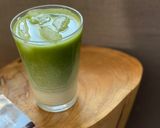 A picture of step 2 of 🥛 Matcha Oat Latte.