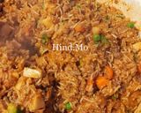 A picture of step 18 of Ground Beef Kabsa with Vegetables.