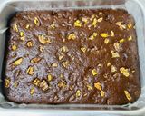 A picture of step 5 of Eggless Walnut Brownie Cake.