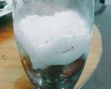 Hình bước làm 3 của món Đào dâu ly~~