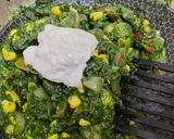 A picture of step 5 of Palak Biryani One Pot Meal.