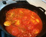 Foto del paso 6 de la receta: Bacalao con huevo y guisantes
