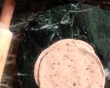 A picture of step 4 of Atta layered mathri.