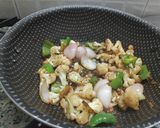A picture of step 5 of Stir Fry Gobhi Manchurian 😋.