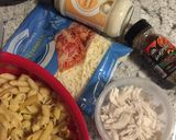 Foto langkah ke 1 dari resep Chicken Penne Alfredo Casserole.