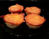 A picture of step 7 of mini breakfast bites.