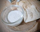 A picture of step 3 of Creamy Garlic Dip.