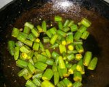 A picture of step 7 of #Ramadan.. Bhindi tometo de pyaza.
