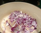 A picture of step 1 of Chilli-Quorn-Charlie.