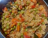 A picture of step 4 of Quinoa vegetable upma.