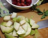 A picture of step 1 of Braised Kohlrabi and Red Potatoes.