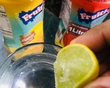 A picture of step 1 of Mango granita drink.