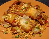 รูปขั้นตอนการทำที่ 6 ของ หมูสามชั้นผัดพริกเกลือ-ข้าวหมูสามชั้นผัดพริกเกลือ