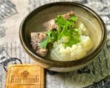Hình bước làm 4 của món Canh Sườn Nấu Bông Cải Trắng (Súp Lơ Trắng)
