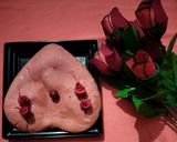 A picture of step 3 of Eggless heart shape red velvet cake.
