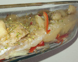 Foto del paso 4 de la receta: Pescado al horno con salsa blanca y muzzarella