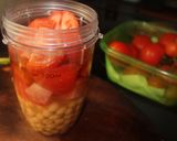Foto del paso 3 de la receta: Garbanzos con tomate, melón y sandía