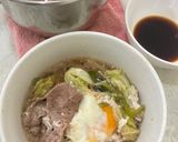 A picture of step 3 of Nabe (Japanese hot pot).