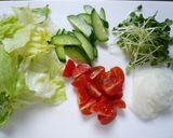 A picture of step 2 of Chilled Pork Shabu Salad with Lots of Vegetables.