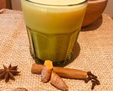 A picture of step 3 of Golden Turmeric Mylk 🌱.