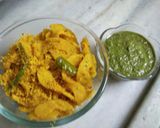 A picture of step 5 of Raw Papaya sambhara.