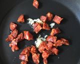 A picture of step 2 of Chorizo, Pepper and Walnut Salad.