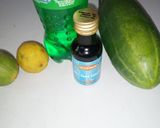 A picture of step 1 of Blue Hawaii.