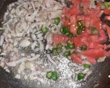 A picture of step 2 of Egg masala toast 😍.