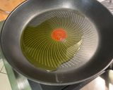 Une image de l'étape 5 de Flan aux fanes de carottes, oignons nouveaux, jambon et saint Moret.