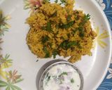 A picture of step 10 of Tomato pulavu with raitha (Tomato pulao with raita recipe in tamil).