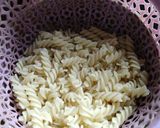 A picture of step 1 of Fusion Pink Pasta.