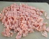 Foto del paso 4 de la receta: Tortilla de repollo con jamón al horno