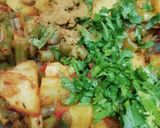A picture of step 5 of Beans Aloo.
