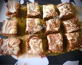A picture of step 3 of Nutella Rice Krispie bars.
