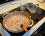 A picture of step 2 of Peanut butter Cheerio bars.