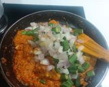 A picture of step 6 of Achary masala ladyfingers potato.