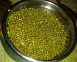 A picture of step 1 of Whole moong dal cheela.
