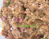A picture of step 1 of Shami kabab.