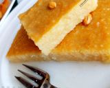 A picture of step 8 of Egyptian style basbousa.